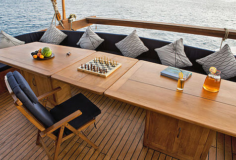 chess board facility during your komodo adventure cruise