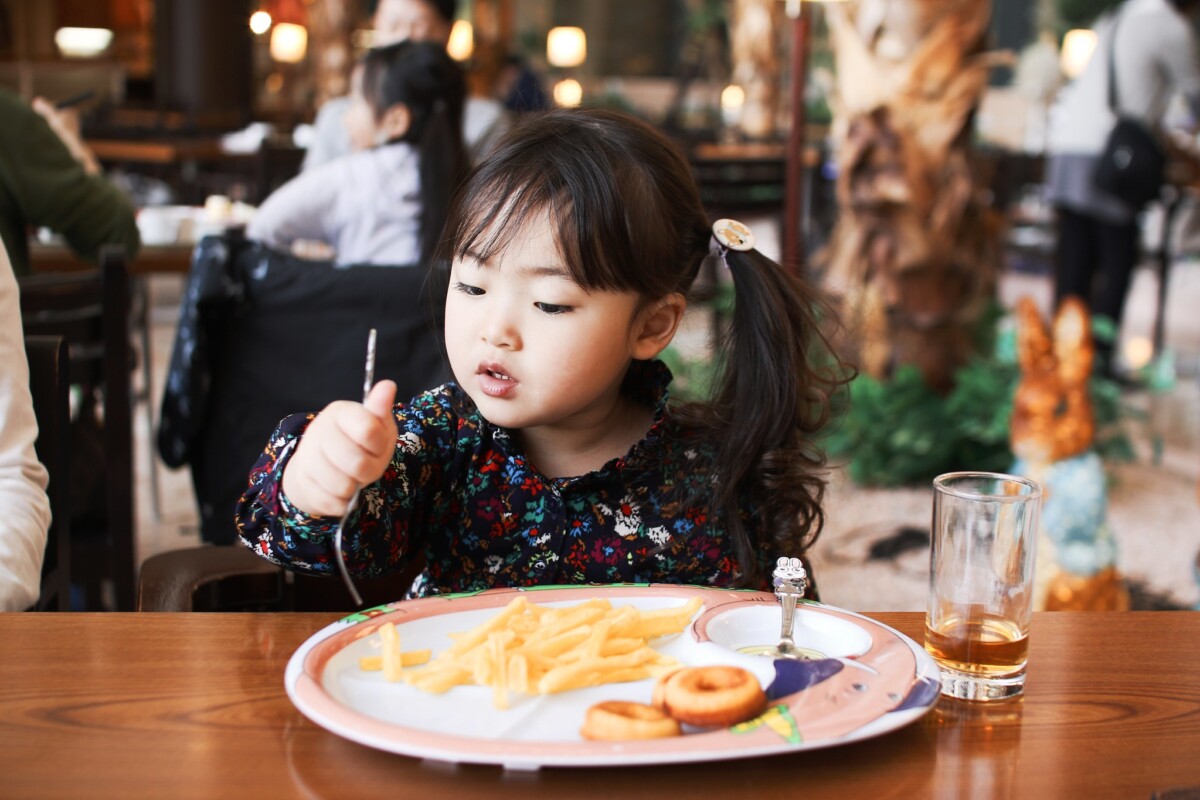A child is usually a picky eater.