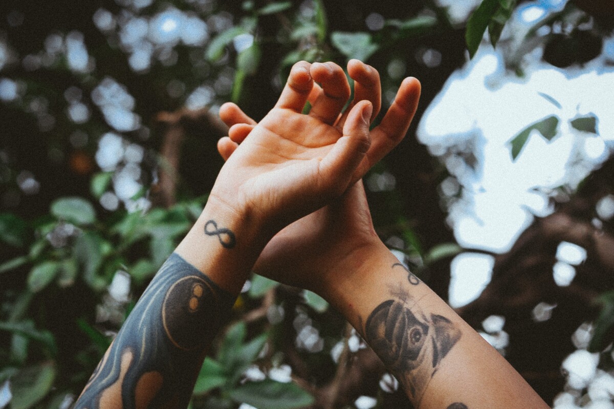 hands with tattoos
